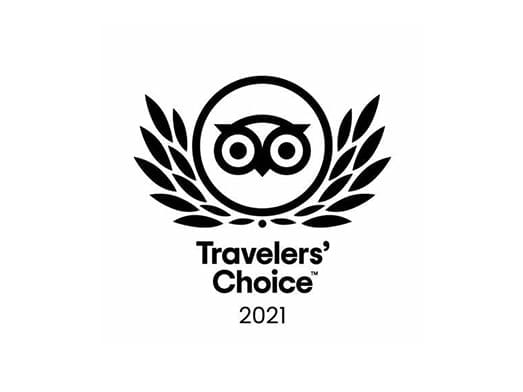 Travelers' Choice 2021 poster used at Buenaventura Grand Hotel and Spa