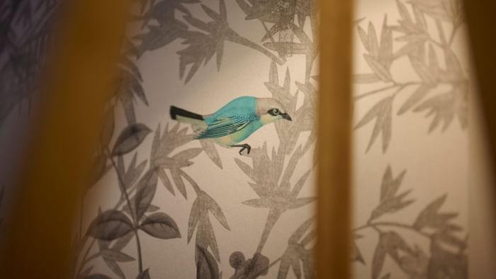 A wall art with a bird at The Originals Hotels