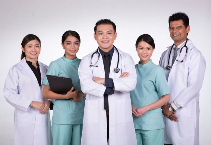Healthcare workers of Sunway Medical Centre at Sunway Putra Hotel
