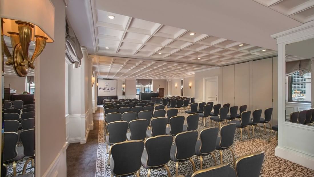 Theater set-up in Surrey meeting room at Warwick New York