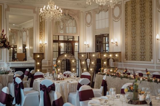 Well-arranged dining tables at The Imperial Hotel Blackpool
