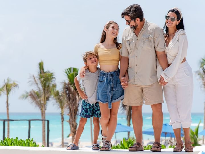 A family spending time at The Reef Resorts
