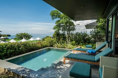 Exterior view of One Bedroom Villa pool area at Discovery Samal