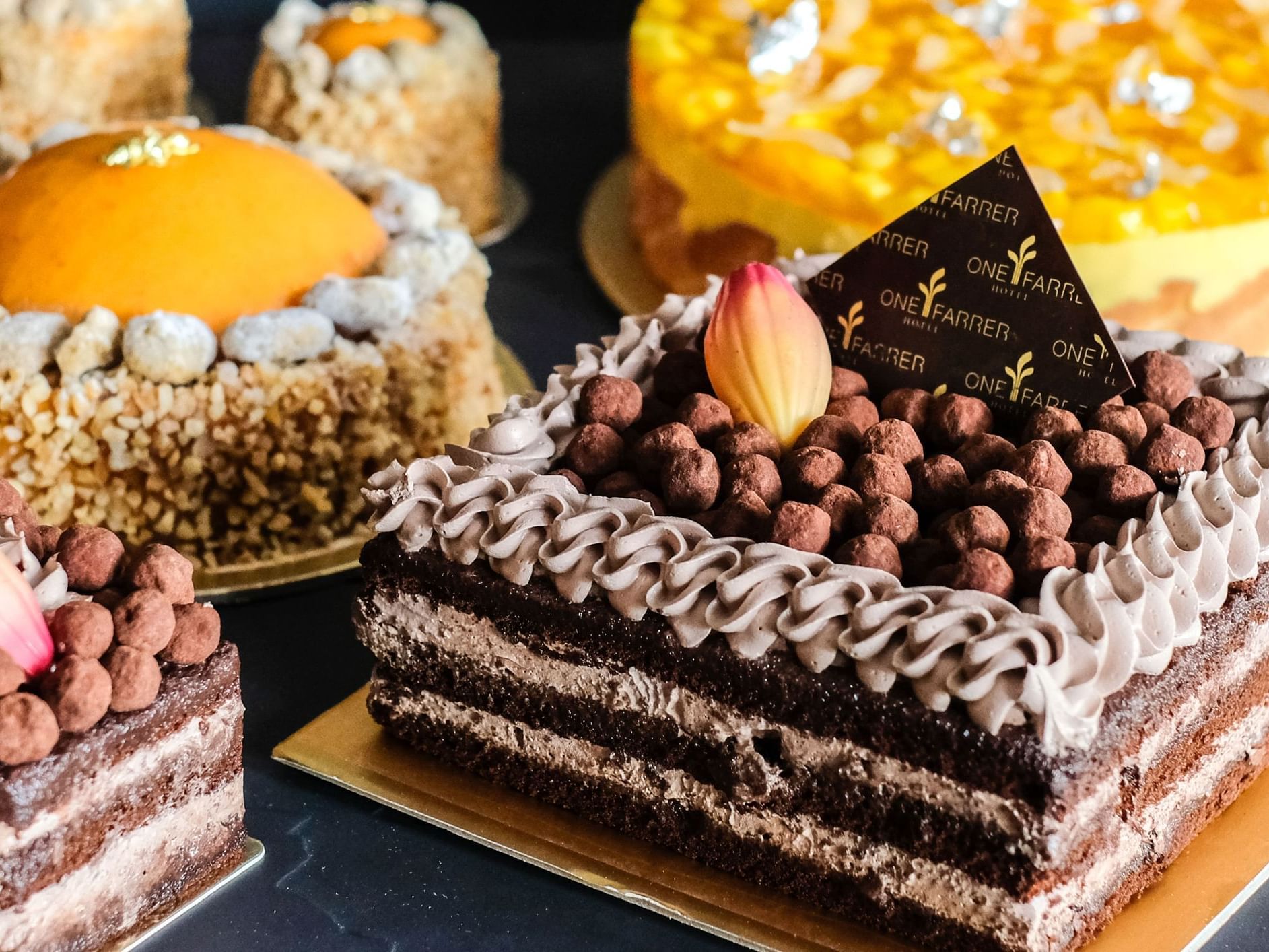 Cakes from One Farrer Confectionery at One Farrer Hotel