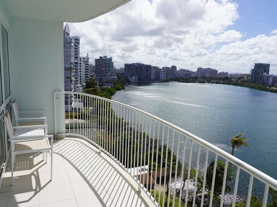 Balcony of Bay view Room at Condado Plaza Hilton