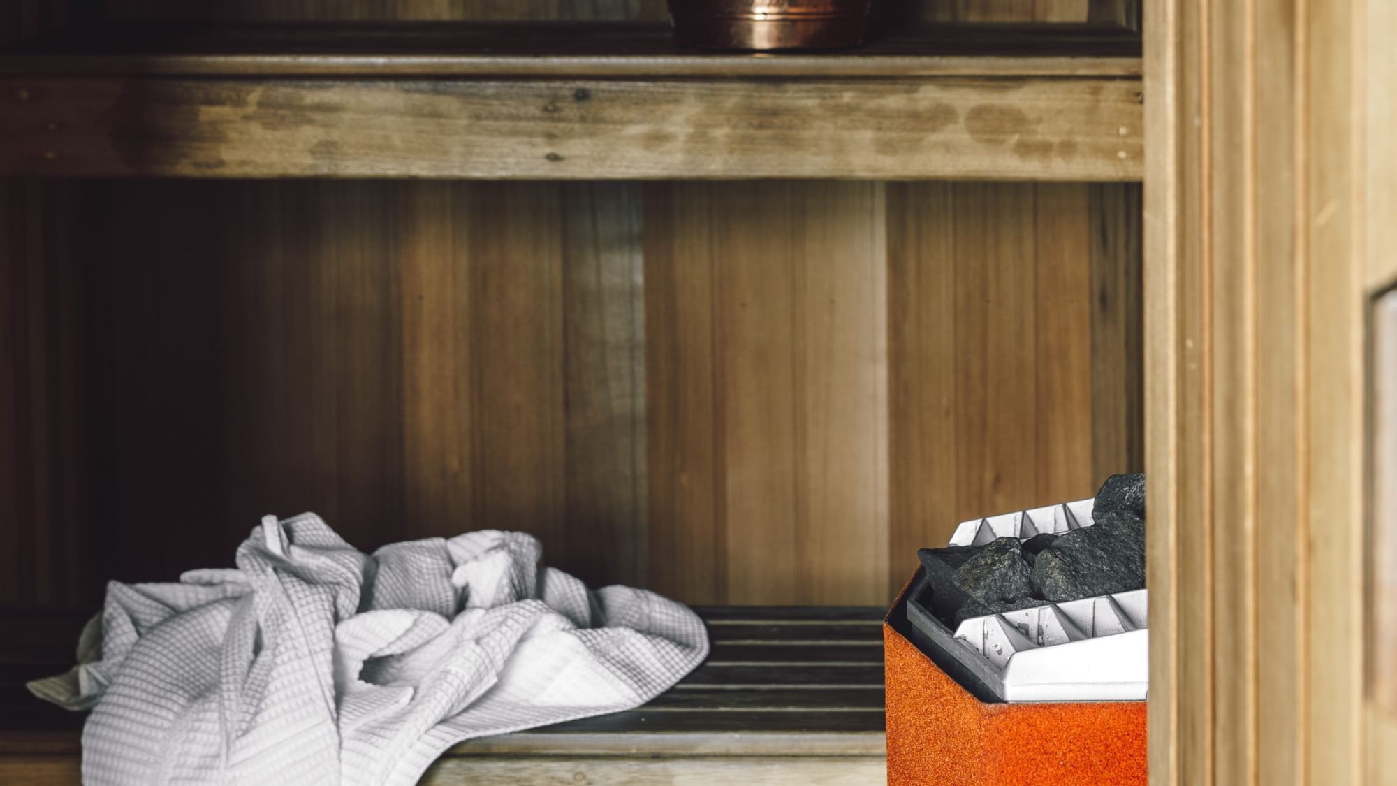 Towel & sauna heater in a Sauna Room at Como Hotel Melbourne