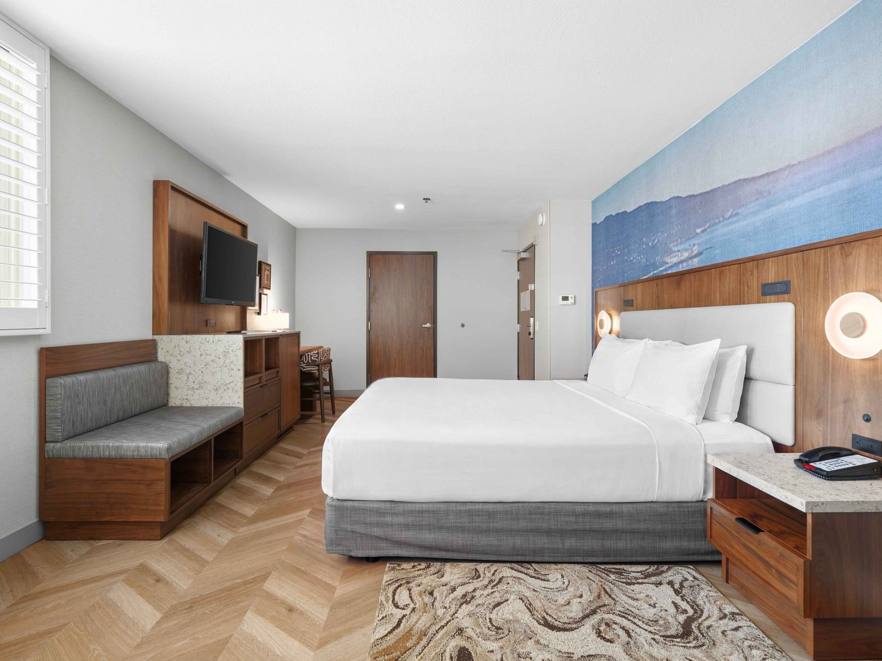 1-King ADA Bed Room at Gateway Santa Monica