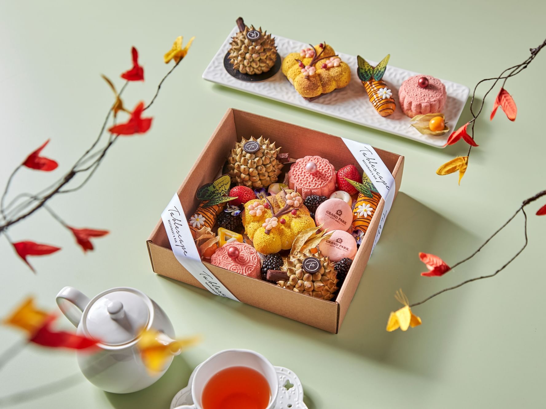 Mid-Autumn Dessert Box served in Tablescape Restaurant & Bar at Grand Park City Hall