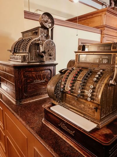 Antique Cash Registers at the Hotel Colorado