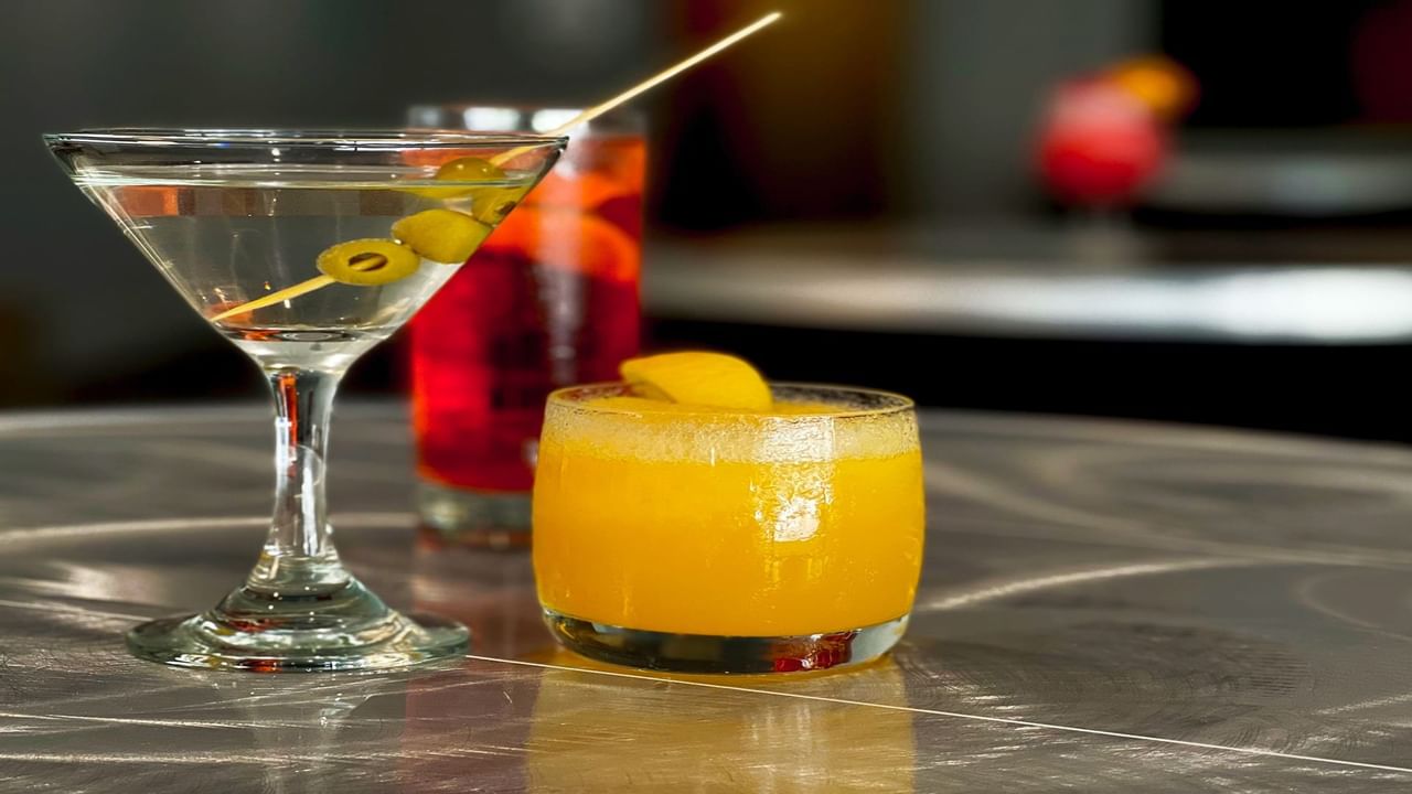 Foyer with assortment of cocktails