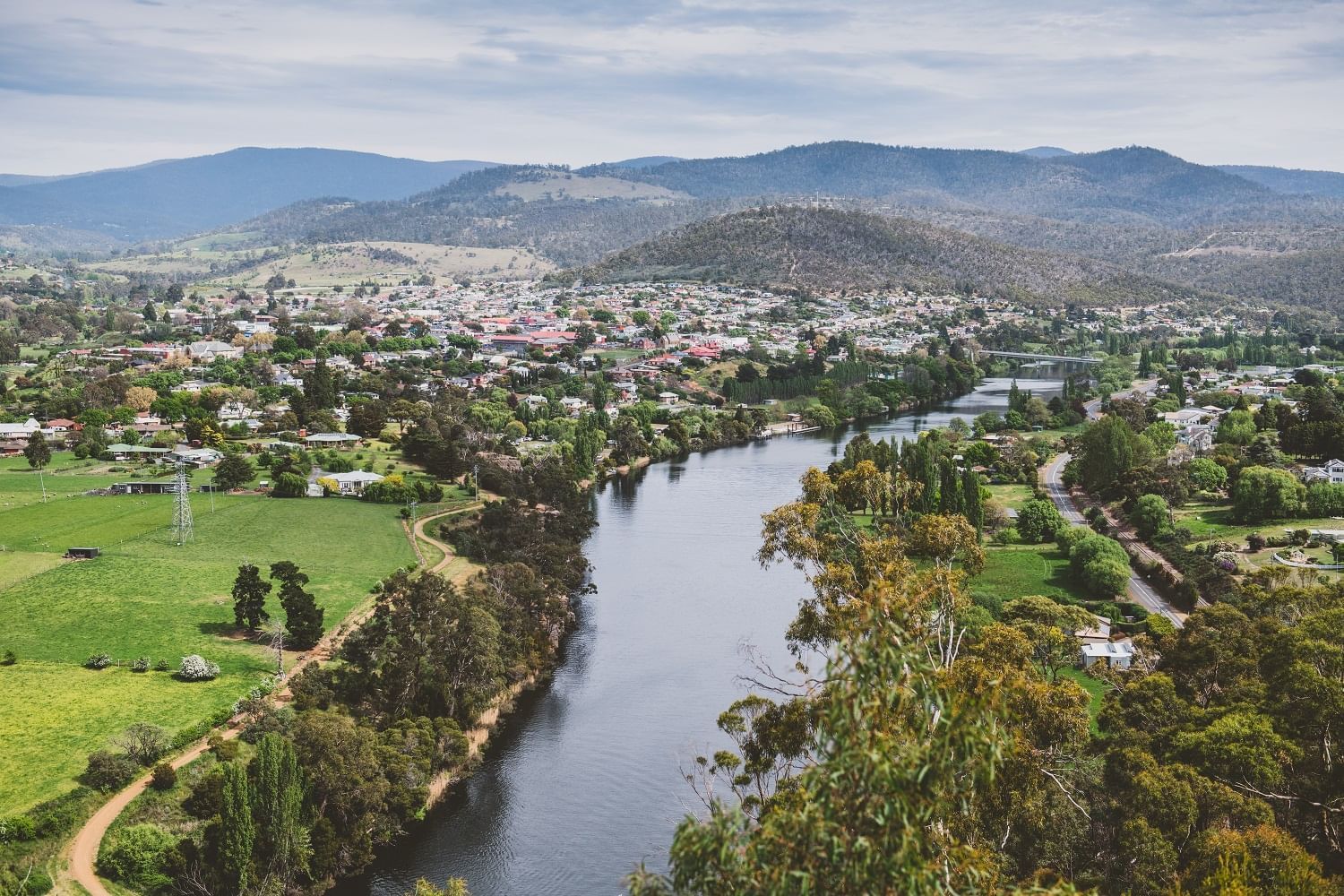 New Norfolk in the Derwent Valley near Strahan Village