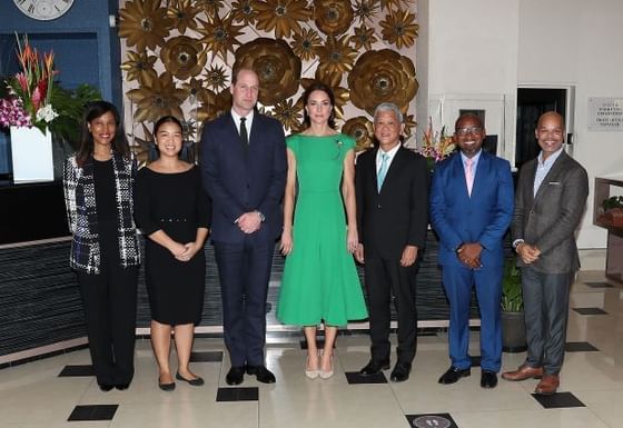 Royal Visit March 2022 group photo at Jamaica Pegasus Hotel