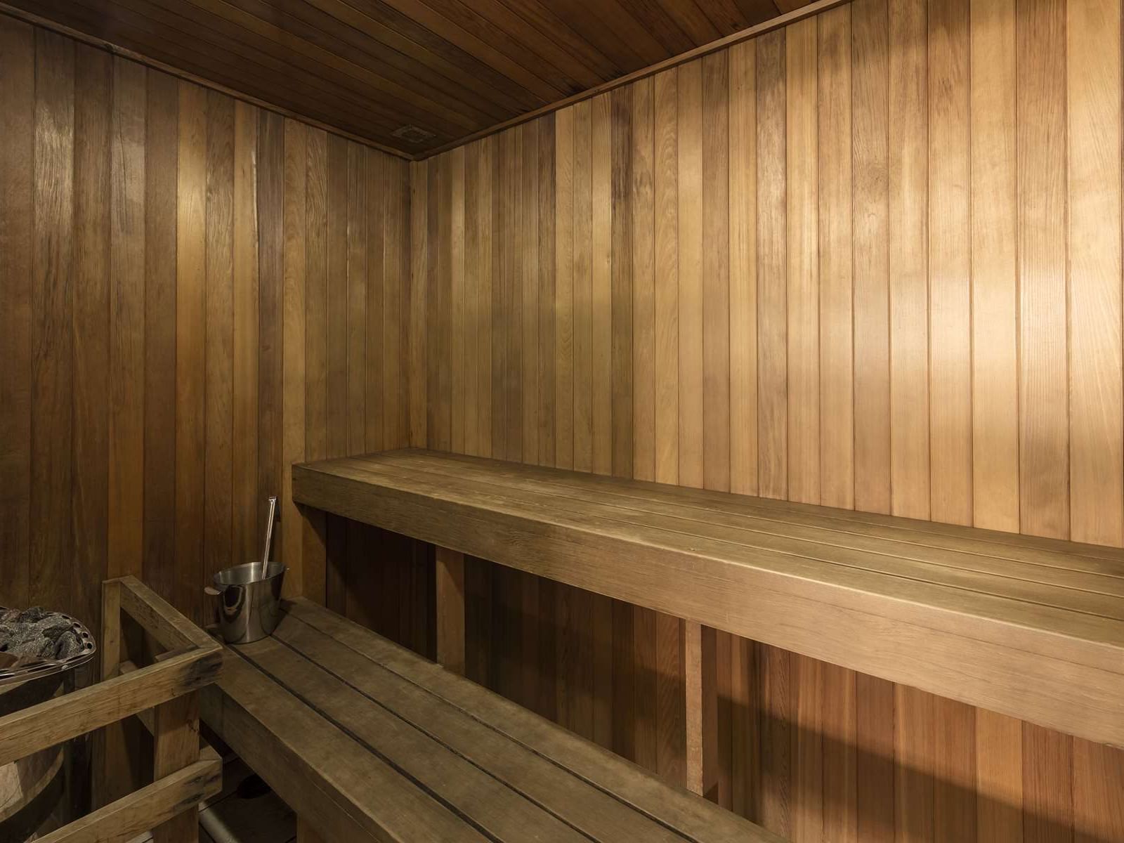 Interior of Sauna at Nesuto Chippendale Apartment Hotel