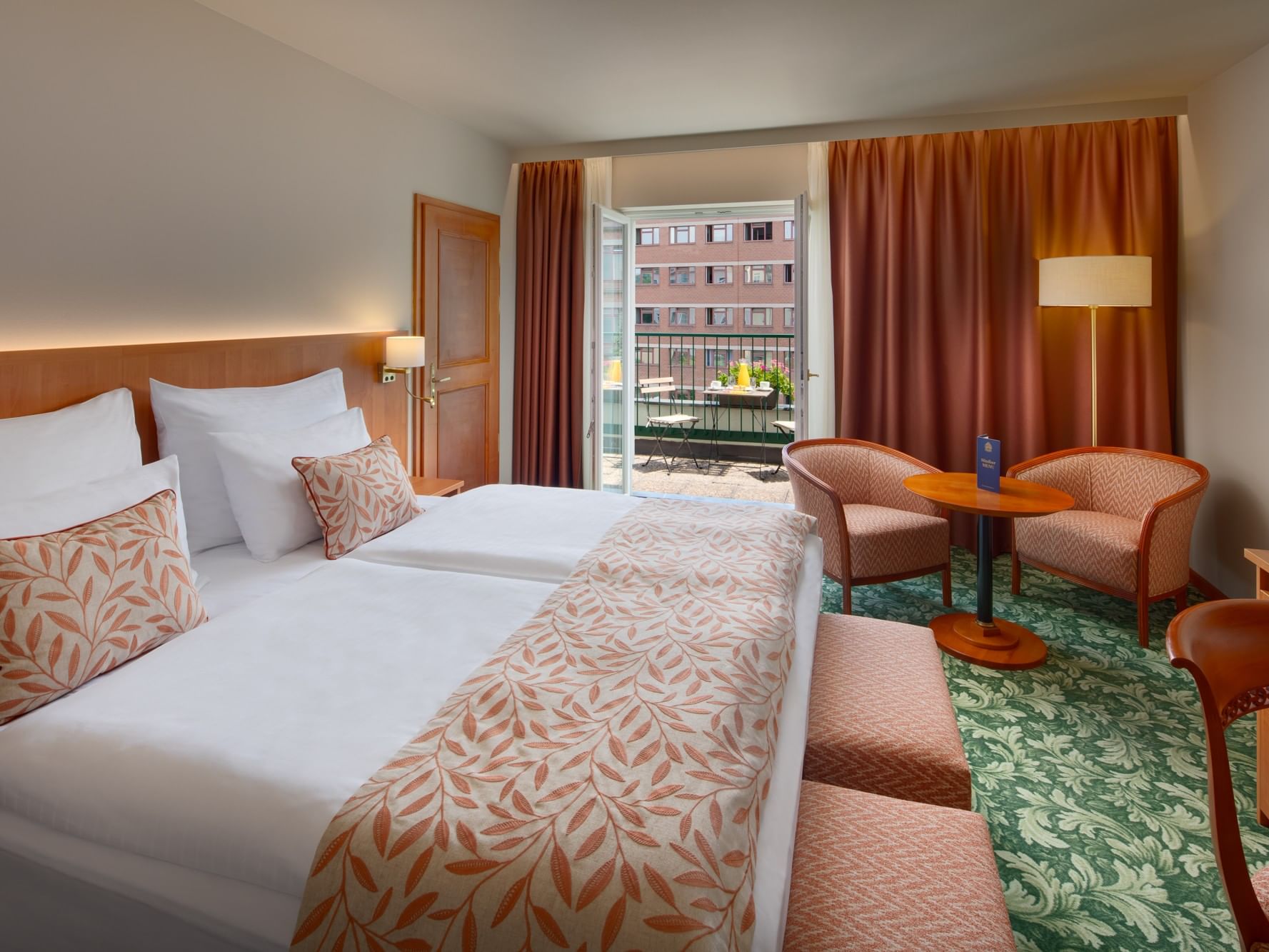 Hotel Savoy Prague Comfort Double room with a balcony, seating area, large beds, comfort 