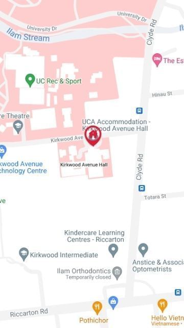 Kirkwood Avenue Hall Map