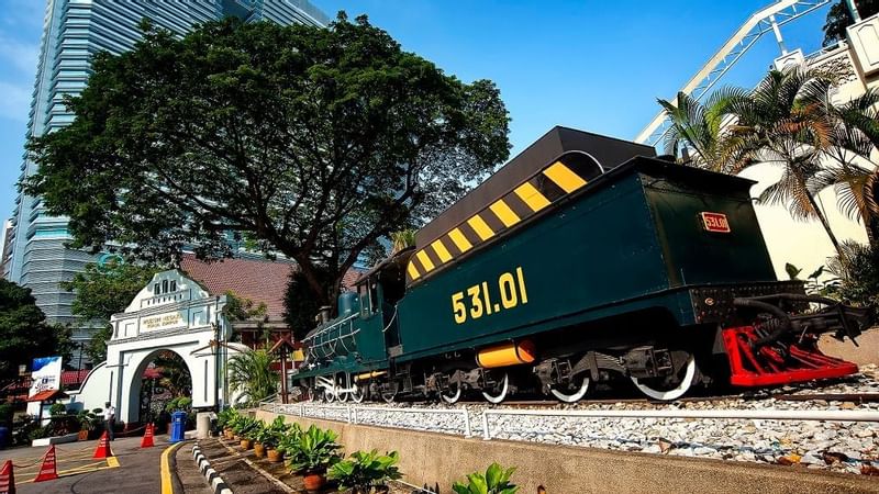 An engine in the Muzium Negara near Sunway Resort Hotel