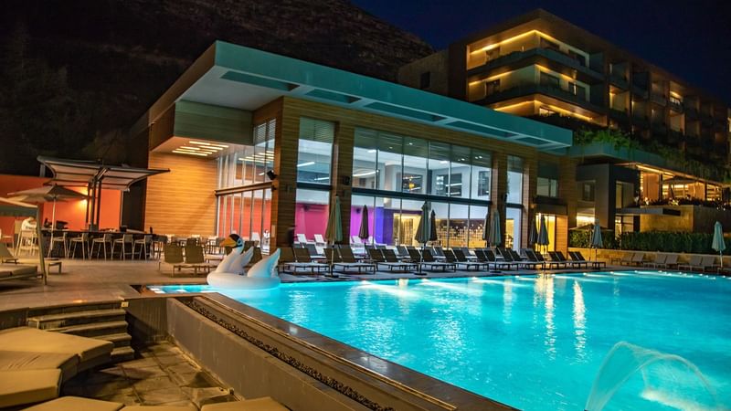 Indoor and outdoor pools