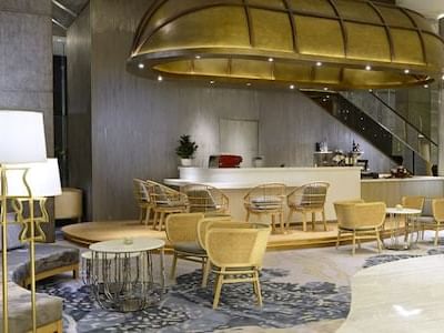 A Table layout in Lobby Lounge at Vasa Hotel Surabaya