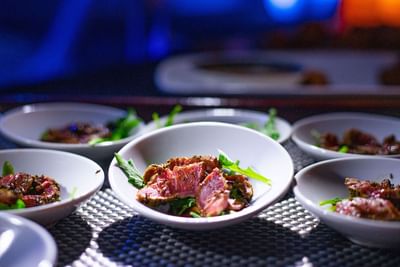 Close-up of appetizers served, The Morgan Resort Spa Village