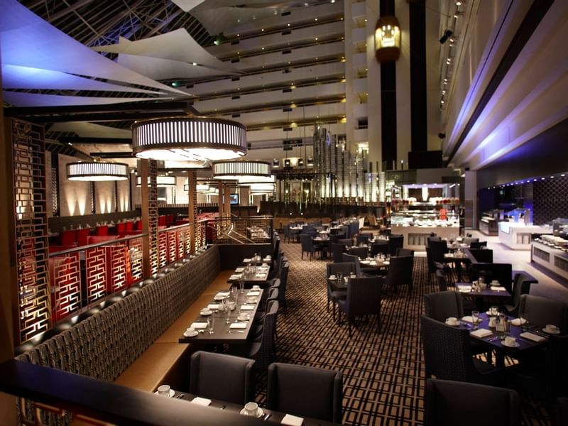 Interior of Atrium Buffet restaurant at Crown Hotel Perth