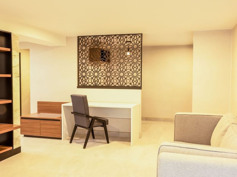 Living area in Executive suite at Fiesta Americana Travelty