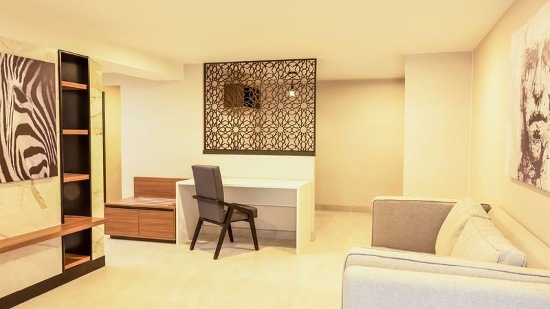 Work desk & sofa in a Livingroom at Gamma Ciudad Juarez