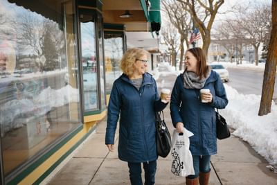 Shopping downtown Charlevoix