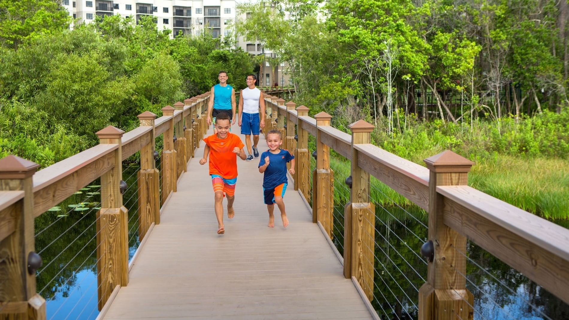 Family on the Lake Austin Pier