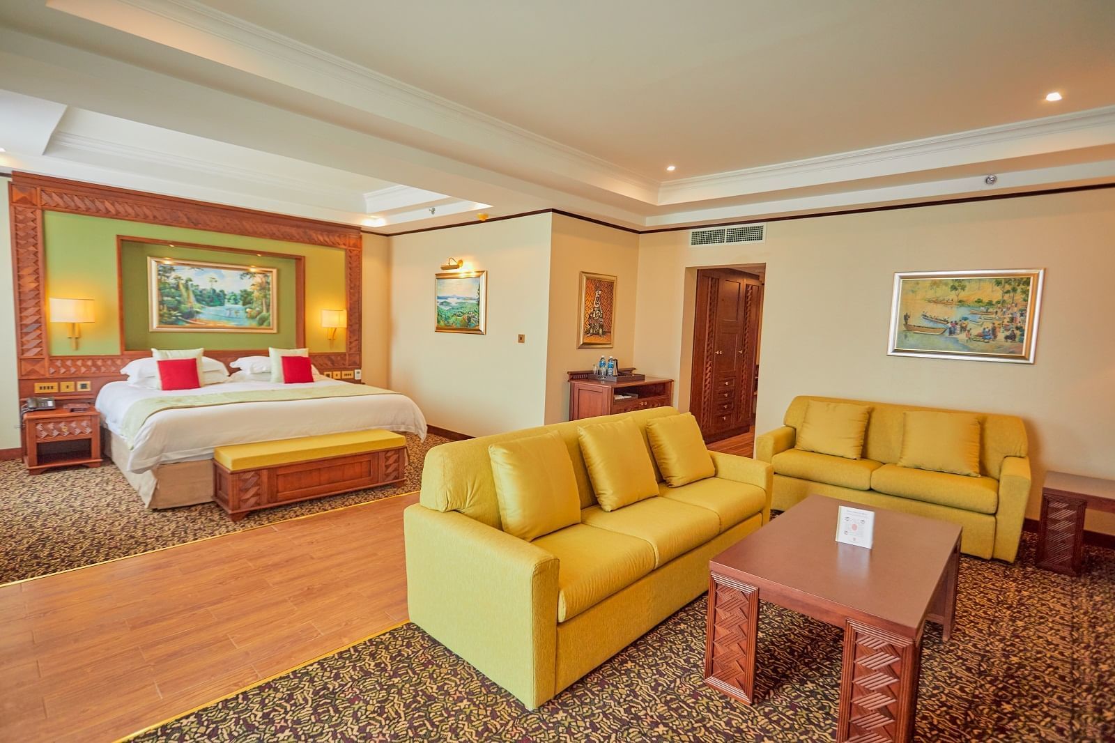 Lounge area in The Junior Suite at Goma Serena Hotel