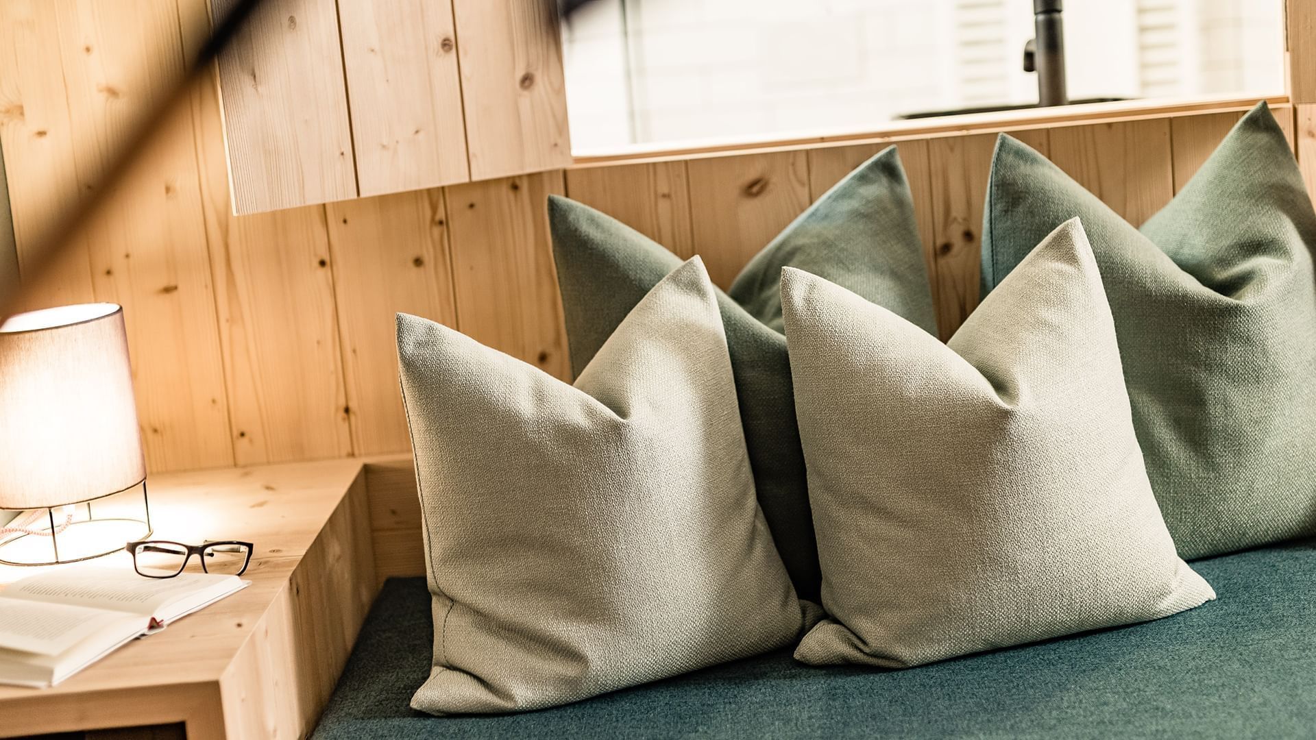 Pillows in room at Falkensteiner Hotel Antholz