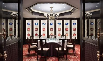 Interior of an elegant dining area at White Swan hotel