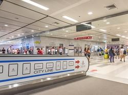 Interior of Suvarnabhumi Airport near Chatrium Golf Resort