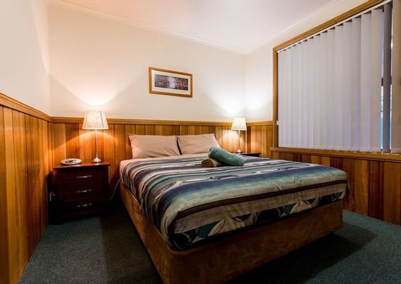 Bedroom in Driftwood Strahan Villas at Gordon River Cruise