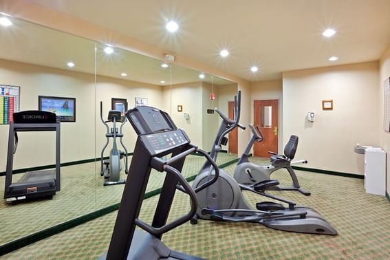 Equipment in Onsite Fitness Center at Triple Play Resort Hotel