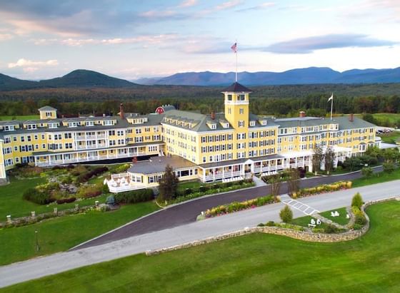 Aerial view of Mountain View Grand Resort at Hay Creek Hotels