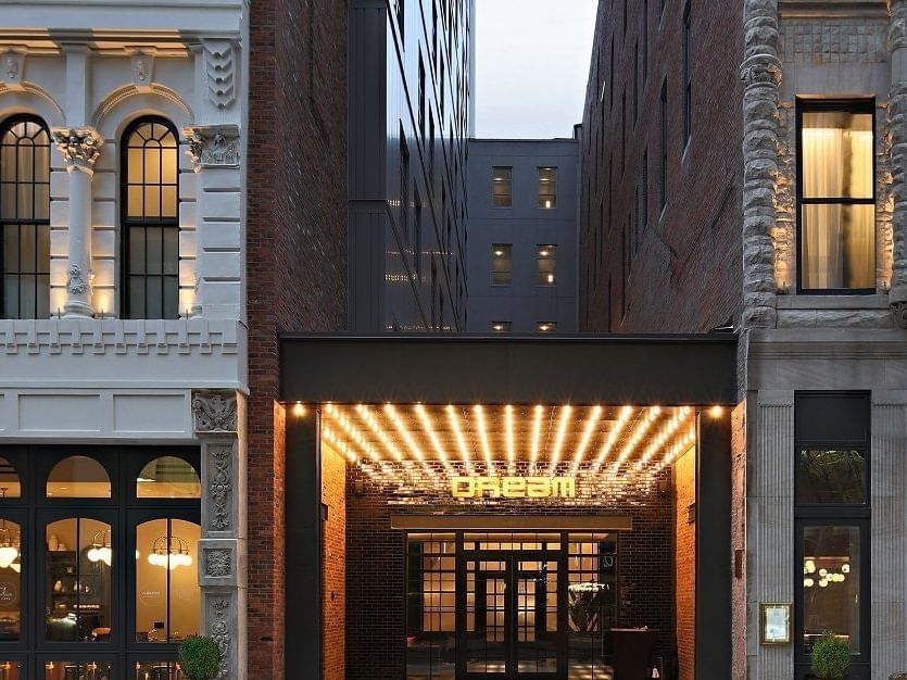 Exterior & roadside view of the entrance of Dream Nashville