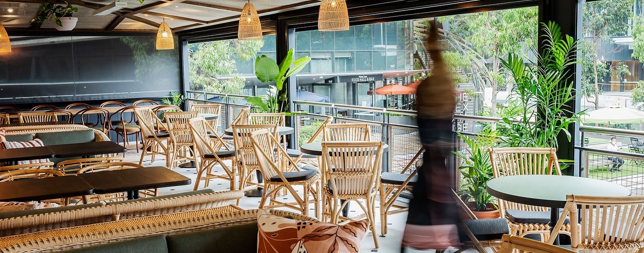 Tables in Pumphouse Sydney at Novotel Sydney Darling Square