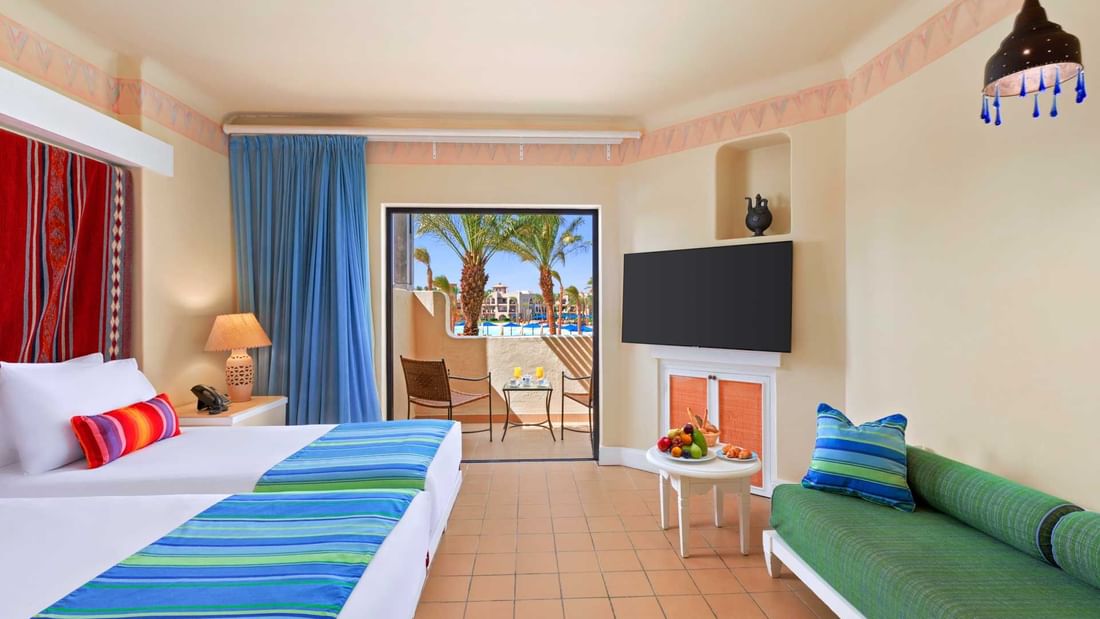 Deluxe Room with Lagoon View at Pickalbatros Sands Hotel in Port Ghalib