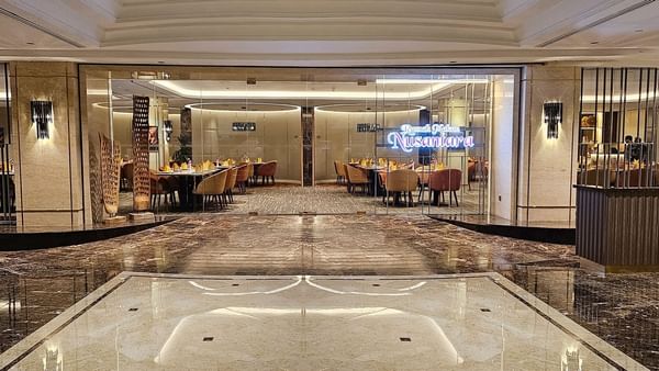 Distance view of dining table arrangement in Rumah Makan Nusantara at Sunway Putra Hotel