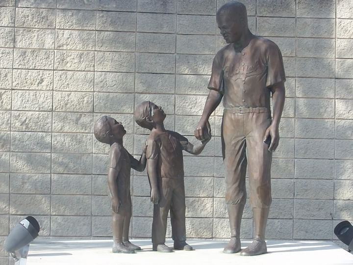 Jackie Robinson statue.