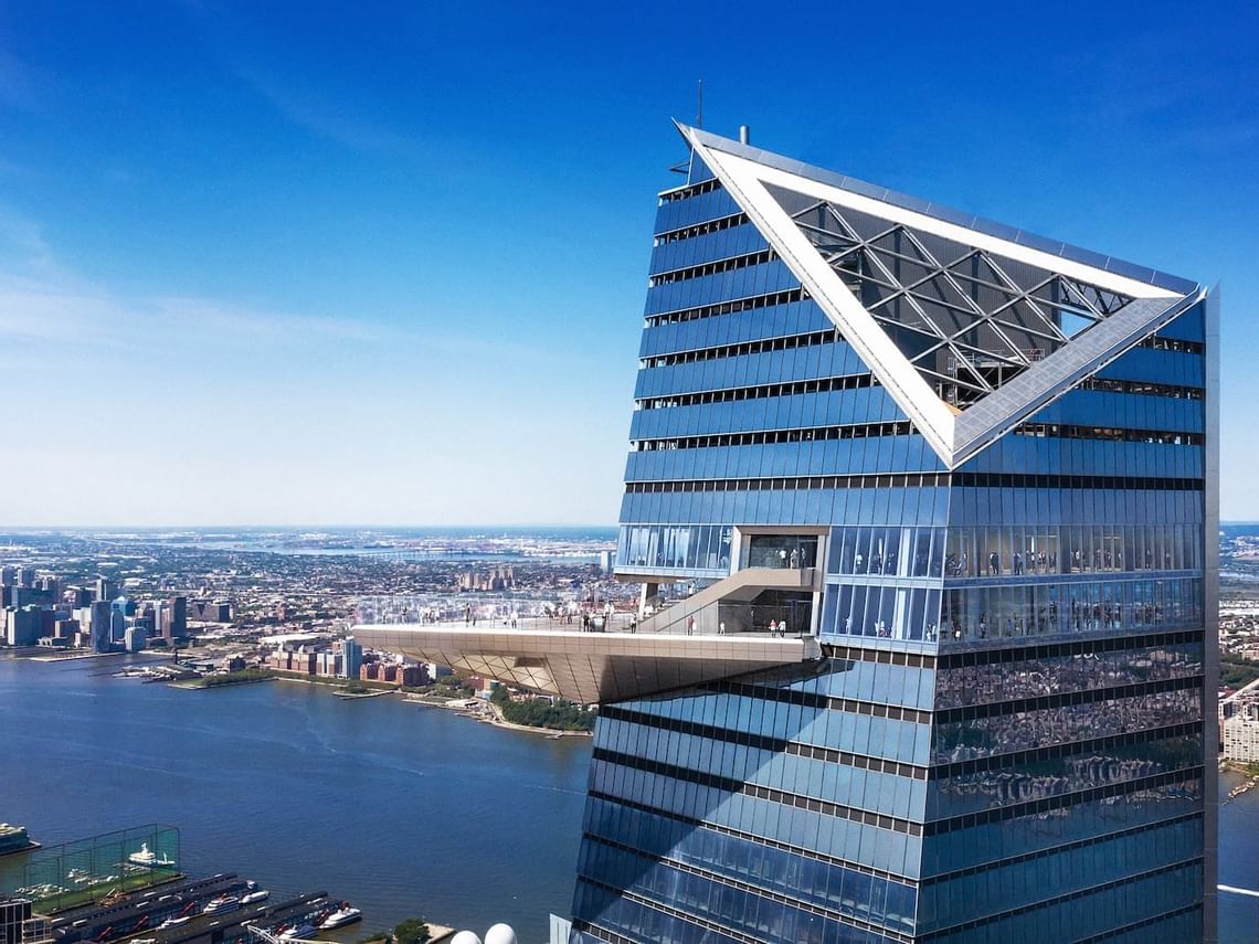 Hudson Yards Edge outdoor observation deck with stunning city views