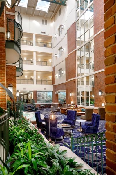Atrium of Hotel at Old Town Wichita KS