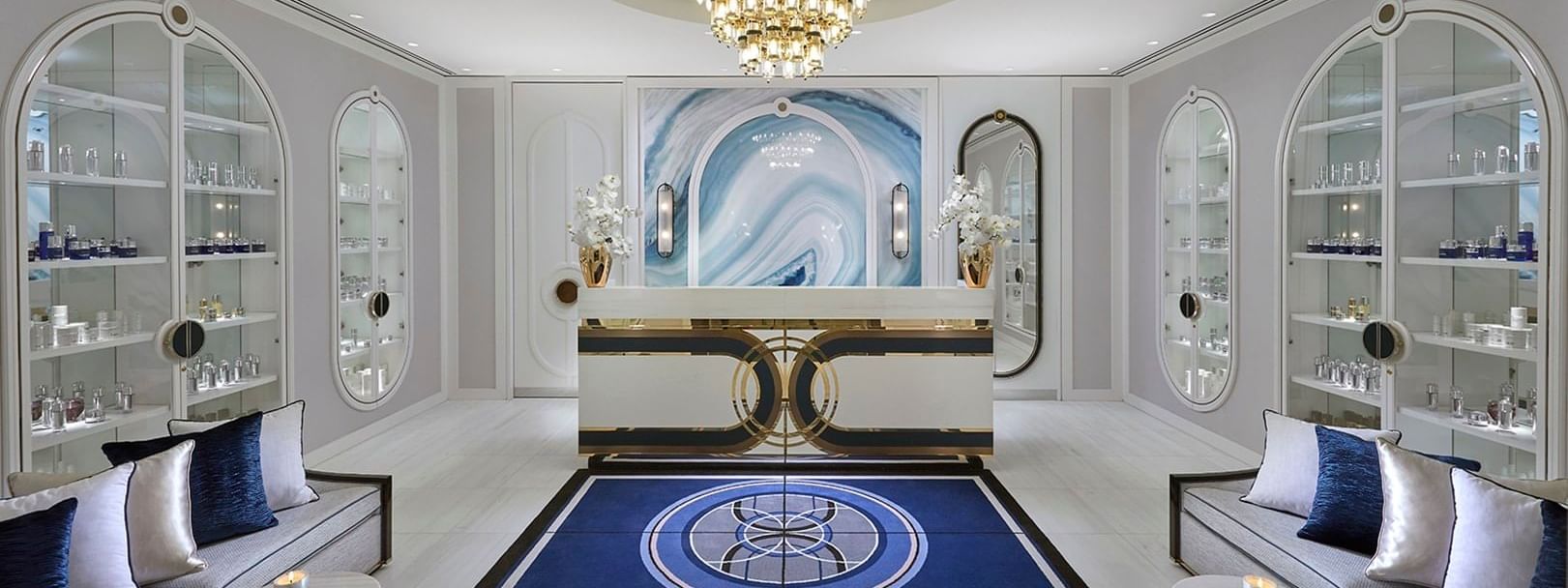 Reception area & lobby in crown spa at Crown Hotels Group