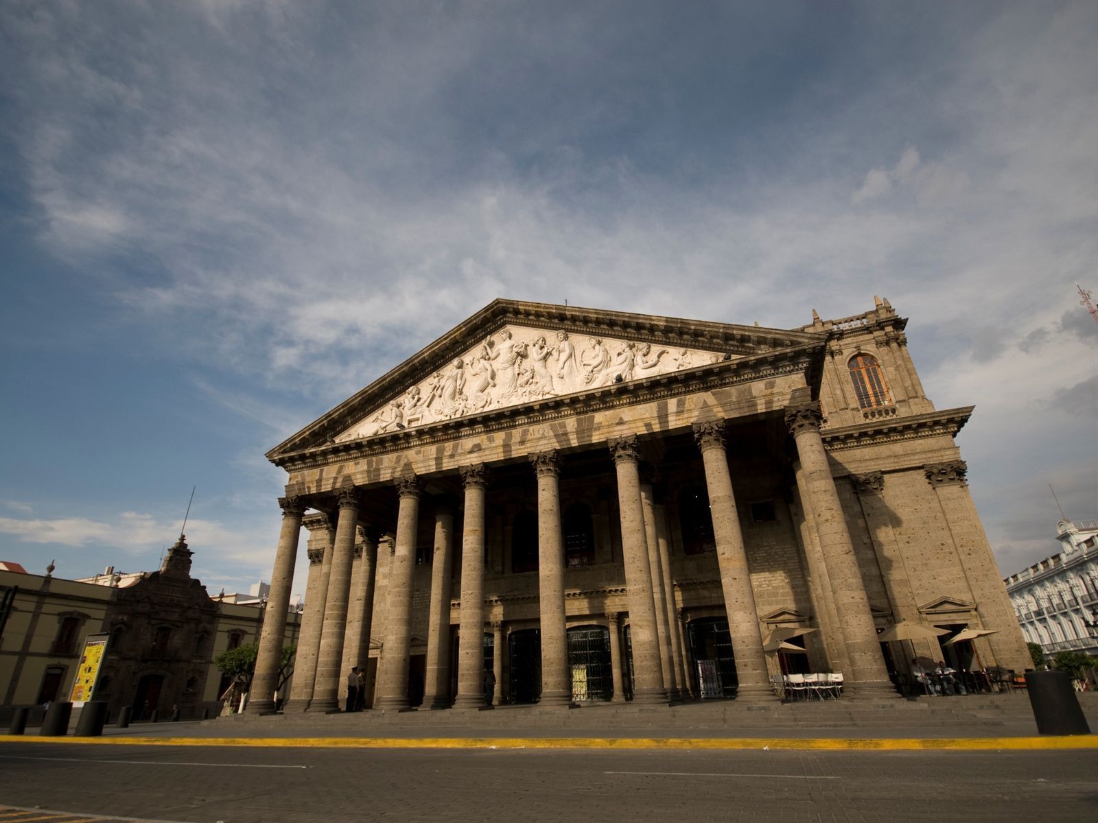 Exterior view of Degollado Theater near Hotel Guadalajara