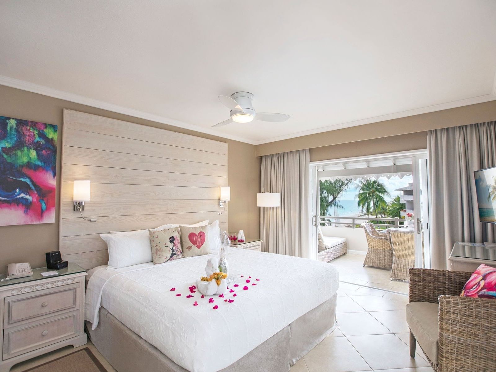Honeymoon Suite with a Bed & Balcony at Bougainvillea Barbados