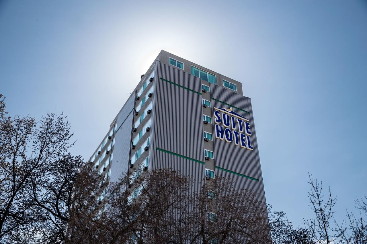 Campus Tower Suite Hotel - Exterior with Signage