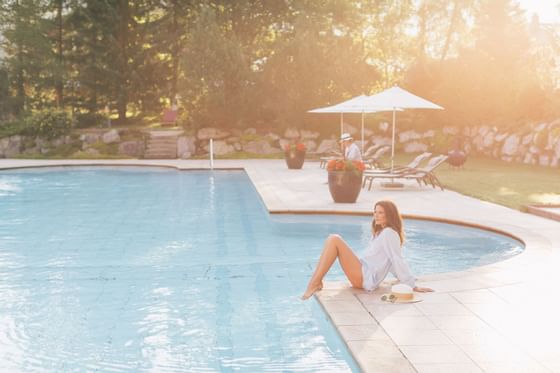 Einzigartiger Wellnessenergiewasserpool im Wellnesshotel ...liebes Rot-Flüh im Tannheimer Tal in Tirol Österreich