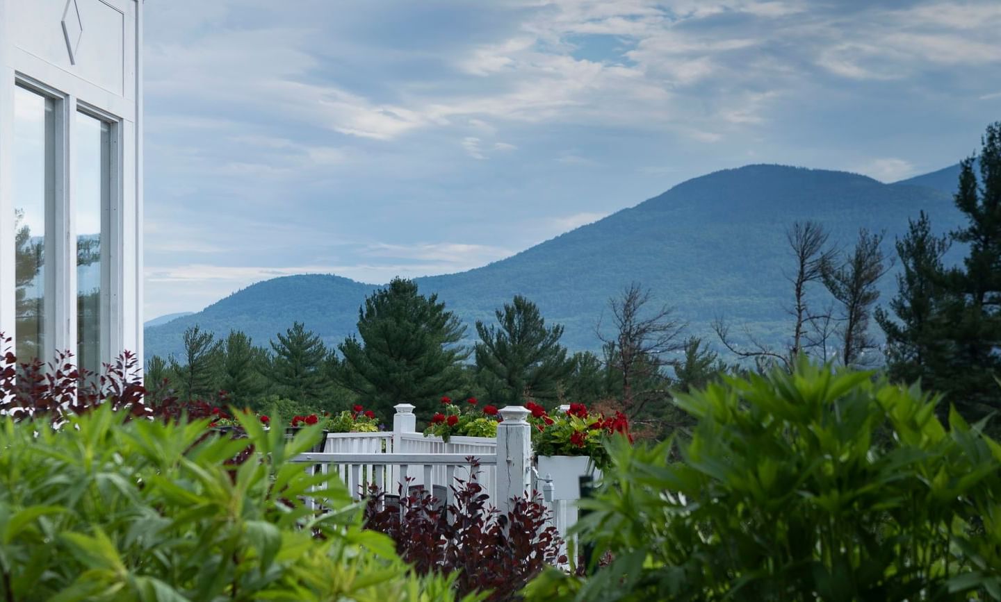 Landscape view of the mountains at White Mountain Hotel