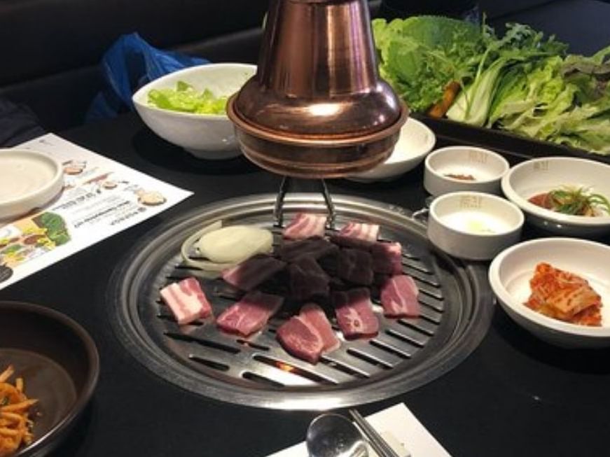 Variety of dishes served in Bornga Korean BBQ at Brady Hotels Jones Lane