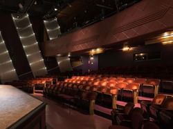 Theater set-up at Shadowland Theater near Honor’s Haven Retreat